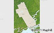 Shaded Relief Map of Frontenac, satellite outside