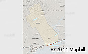 Shaded Relief Map of Frontenac, semi-desaturated