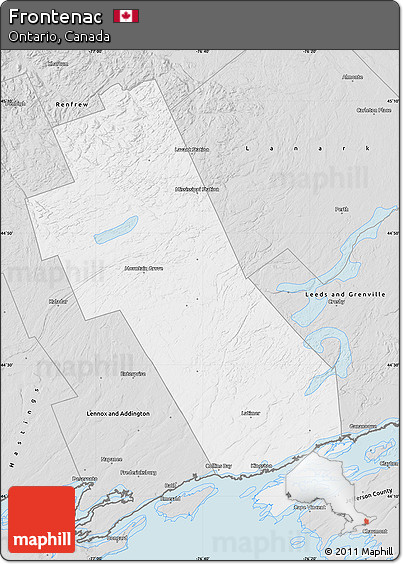 Silver Style Map of Frontenac