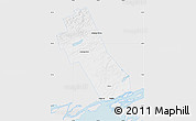 Silver Style Map of Frontenac, single color outside