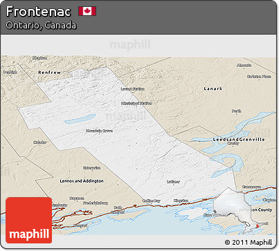 Classic Style Panoramic Map of Frontenac