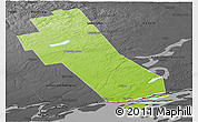 Physical Panoramic Map of Frontenac, darken, desaturated