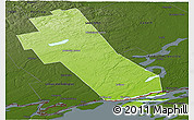 Physical Panoramic Map of Frontenac, darken