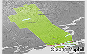 Physical Panoramic Map of Frontenac, desaturated