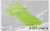 Physical Panoramic Map of Frontenac, lighten, desaturated