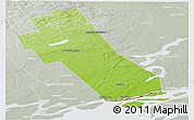 Physical Panoramic Map of Frontenac, lighten, semi-desaturated