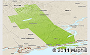 Physical Panoramic Map of Frontenac, shaded relief outside