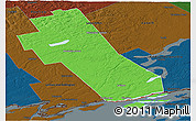 Political Panoramic Map of Frontenac, darken