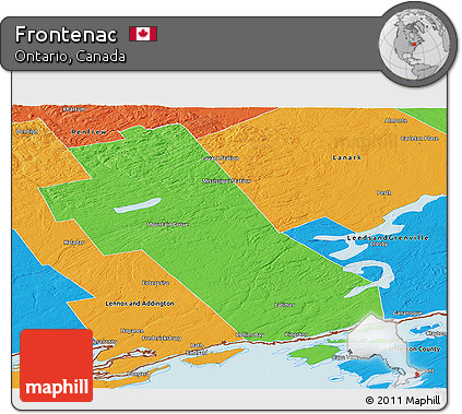 Political Panoramic Map of Frontenac