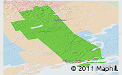 Political Panoramic Map of Frontenac, lighten