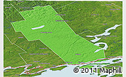 Political Panoramic Map of Frontenac, satellite outside