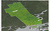 Satellite Panoramic Map of Frontenac, darken, semi-desaturated