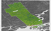 Satellite Panoramic Map of Frontenac, desaturated