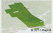 Satellite Panoramic Map of Frontenac, lighten