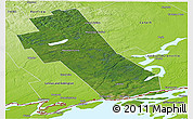 Satellite Panoramic Map of Frontenac, physical outside