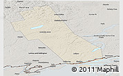 Shaded Relief Panoramic Map of Frontenac, semi-desaturated