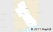 Classic Style Simple Map of Frontenac, single color outside