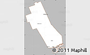 Gray Simple Map of Frontenac, cropped outside