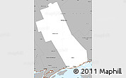 Gray Simple Map of Frontenac