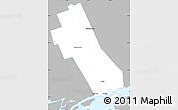 Gray Simple Map of Frontenac, single color outside