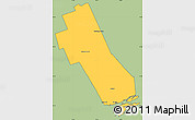 Savanna Style Simple Map of Frontenac, cropped outside