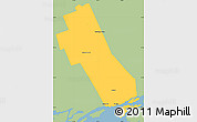 Savanna Style Simple Map of Frontenac, single color outside