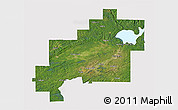 Satellite 3D Map of Greater Sudbury / Grand Sudbury, cropped outside
