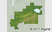 Satellite 3D Map of Greater Sudbury / Grand Sudbury, lighten