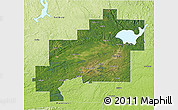 Satellite 3D Map of Greater Sudbury / Grand Sudbury, physical outside
