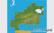 Satellite 3D Map of Greater Sudbury / Grand Sudbury, political outside