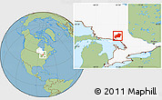 Savanna Style Location Map of Greater Sudbury / Grand Sudbury, highlighted parent region