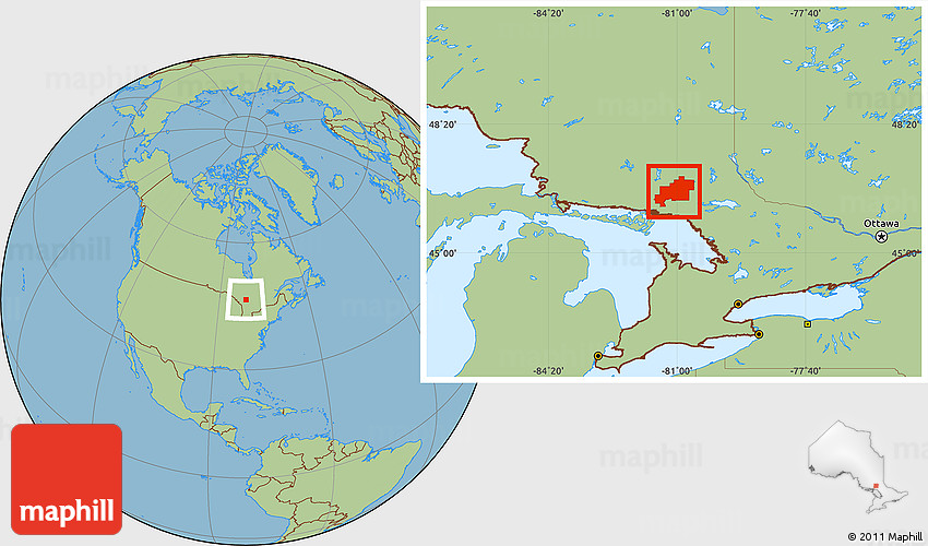 Sudbury On A Map Savanna Style Location Map Of Greater Sudbury / Grand Sudbury