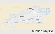Classic Style Panoramic Map of Greater Sudbury / Grand Sudbury, single color outside