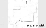 Blank Simple Map of Greater Sudbury / Grand Sudbury, cropped outside, no labels