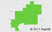 Political Simple Map of Greater Sudbury / Grand Sudbury, single color outside, borders and labels