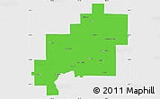Political Simple Map of Greater Sudbury / Grand Sudbury, single color outside