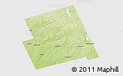 Physical 3D Map of Haliburton, cropped outside