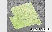 Physical 3D Map of Haliburton, darken, desaturated