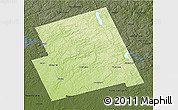 Physical 3D Map of Haliburton, darken