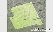 Physical 3D Map of Haliburton, darken, semi-desaturated