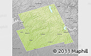 Physical 3D Map of Haliburton, desaturated