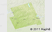 Physical 3D Map of Haliburton, lighten