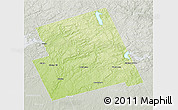 Physical 3D Map of Haliburton, lighten, semi-desaturated