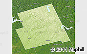 Physical 3D Map of Haliburton, satellite outside