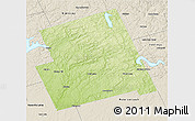 Physical 3D Map of Haliburton, shaded relief outside