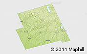 Physical 3D Map of Haliburton, single color outside