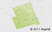 Physical Map of Haliburton, cropped outside