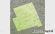 Physical Map of Haliburton, darken, semi-desaturated