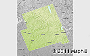 Physical Map of Haliburton, desaturated