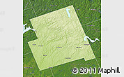 Physical Map of Haliburton, satellite outside